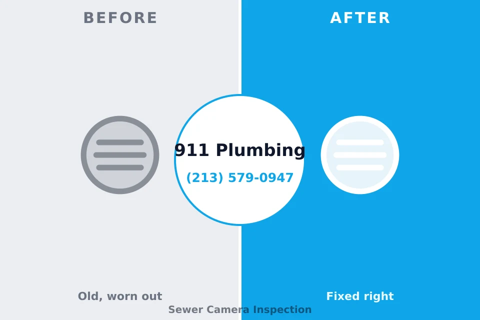 Before and after: plumbing repair Nebraska City, NE